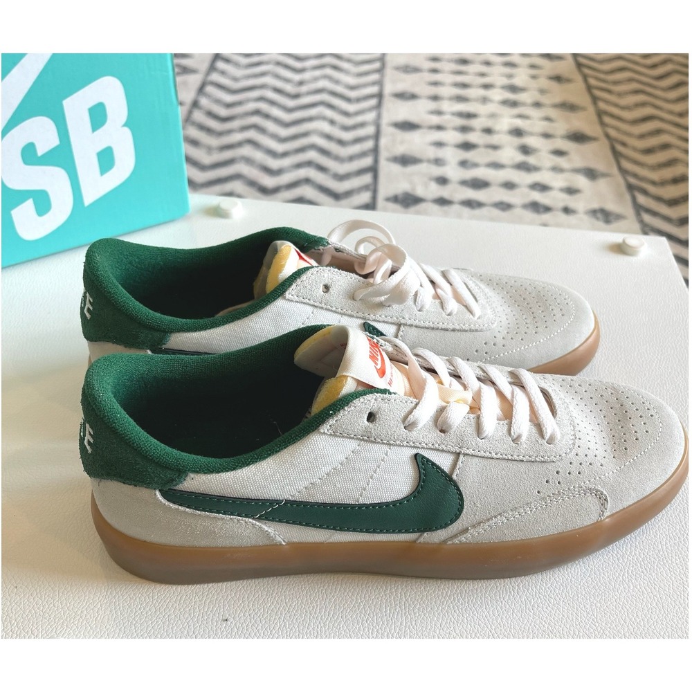 Nike SB Heritage Vulc Sail Gorge Green Mens 8.5 Womens 10 CD5010-104 Gum Sole - Picture 5 of 8